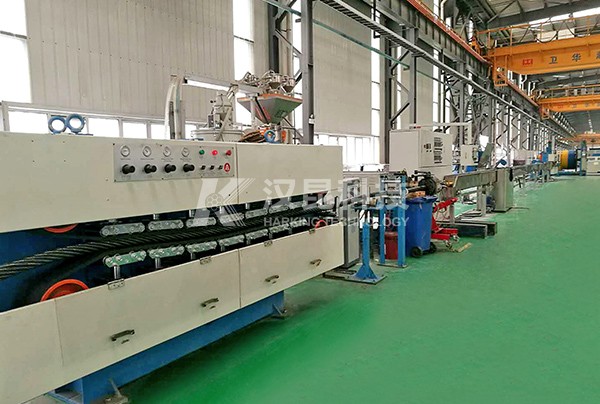 Steel wire rope coating equipment